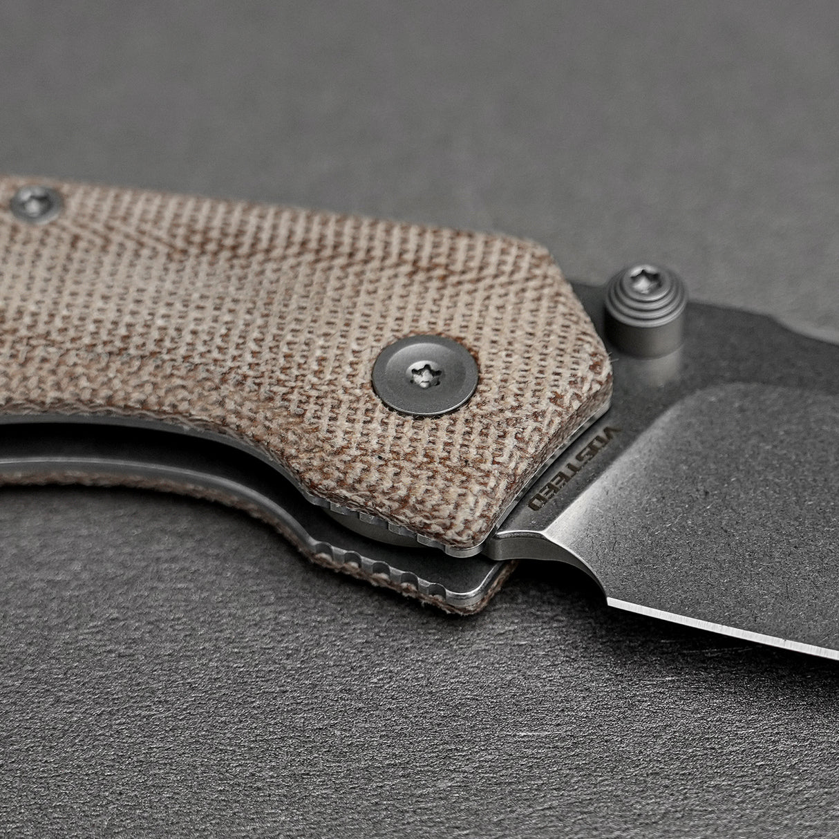 Psyop 299 | Natural Norplex UltreX Micarta™ + Stonewash S35VN - A2229