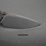 Psyop 299 | Black Norplex UltreX Micarta™ + Destroyer Grey S35VN - A2230