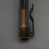 Psyop 299 | Black Norplex UltreX Micarta™ Ti Bolster + Blackwash S35VN - A2233