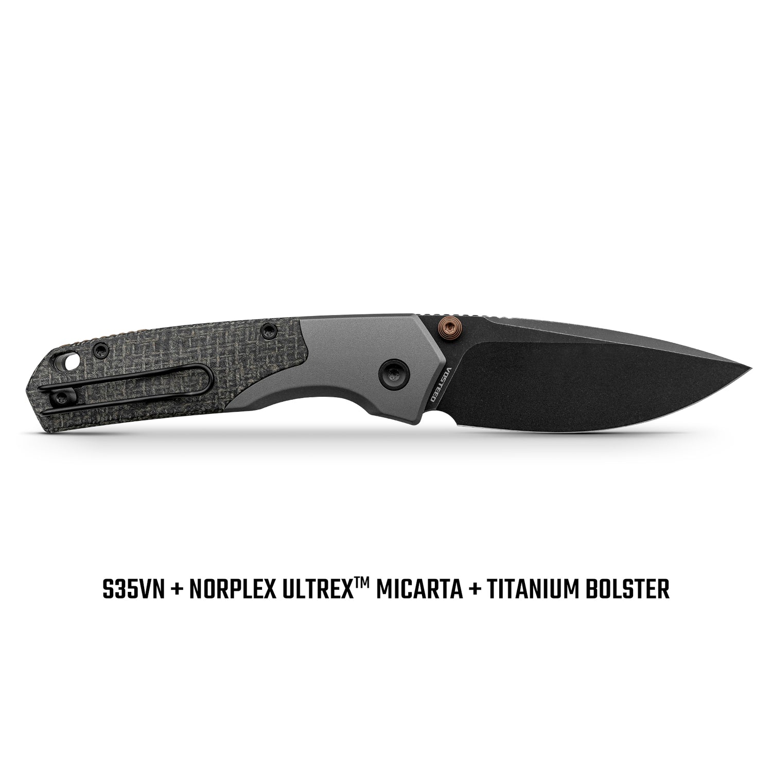 Psyop 299 | Black Norplex UltreX Micarta™ Ti Bolster + Blackwash S35VN - A2233