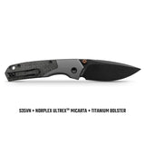 Psyop 299 | Black Norplex UltreX Micarta™ Ti Bolster + Blackwash S35VN - A2233