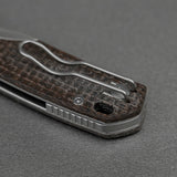 Psyop 299 | Brown GID Micarta™ Ti Bolster + Satin S35VN - A2238