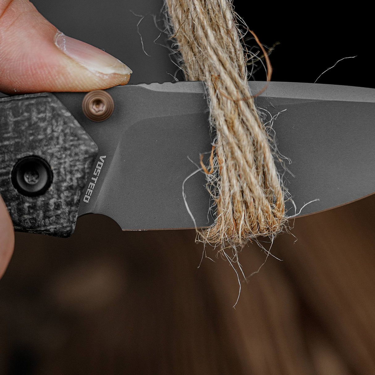 Psyop 299 | Black Norplex UltreX Micarta™ + Destroyer Grey S35VN - A2230