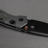 Psyop 299 | Black Norplex UltreX Micarta™ Ti Bolster + Blackwash S35VN - A2233