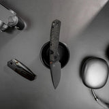 Psyop 299 | Black Norplex UltreX Micarta™ + Destroyer Grey S35VN - A2230