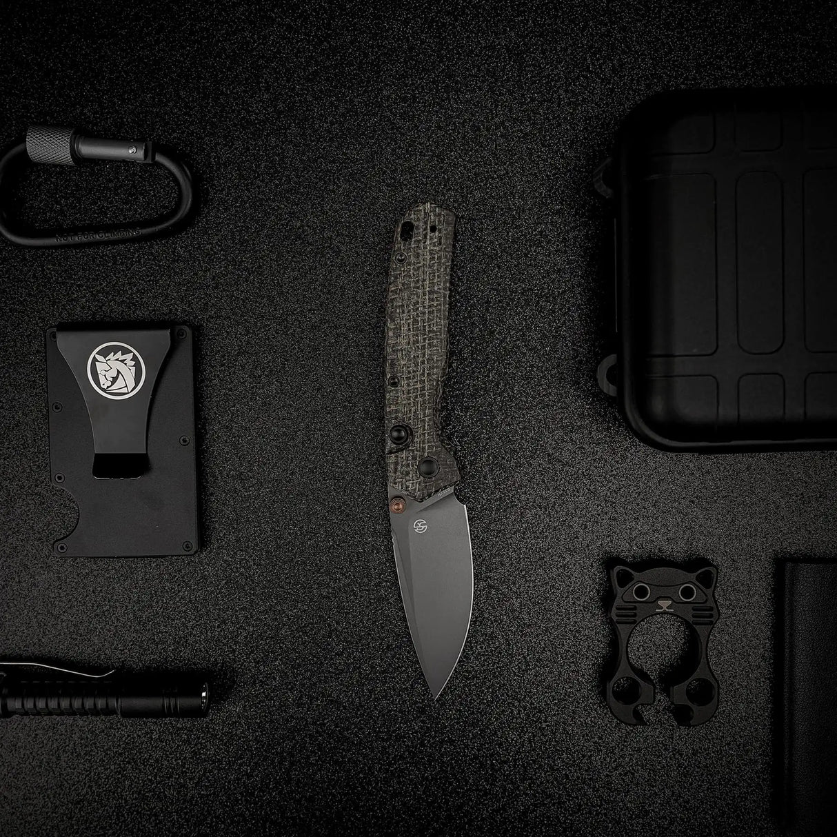 Psyop 299 | Black Norplex UltreX Micarta™ + Destroyer Grey S35VN - A2230