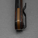 Psyop 299 | Brown Sand Ironwood Ti Bolster + Stonewash S35VN - A2228