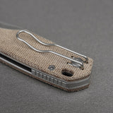 Psyop 299 | Natural Norplex UltreX Micarta™ Engraved Ti Bolster + Stonewash S35VN - A2232