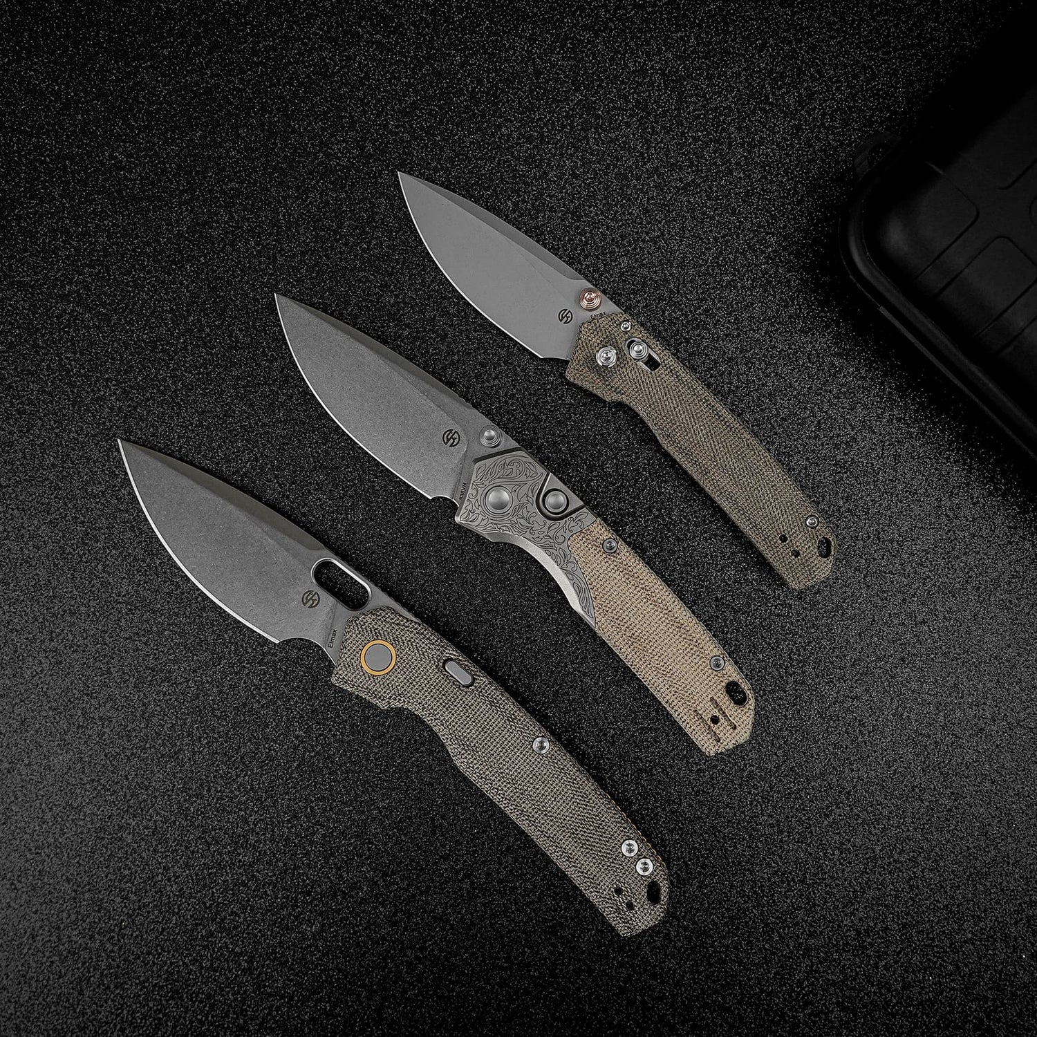 Psyop 299 | Natural Norplex UltreX Micarta™ Engraved Ti Bolster + Stonewash S35VN - A2232