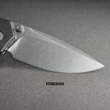 Psyop 299 | Green Micarta + Stonewash S35VN - A2220