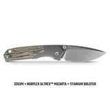 Psyop 299 | Green Micarta + Stonewash S35VN - A2220