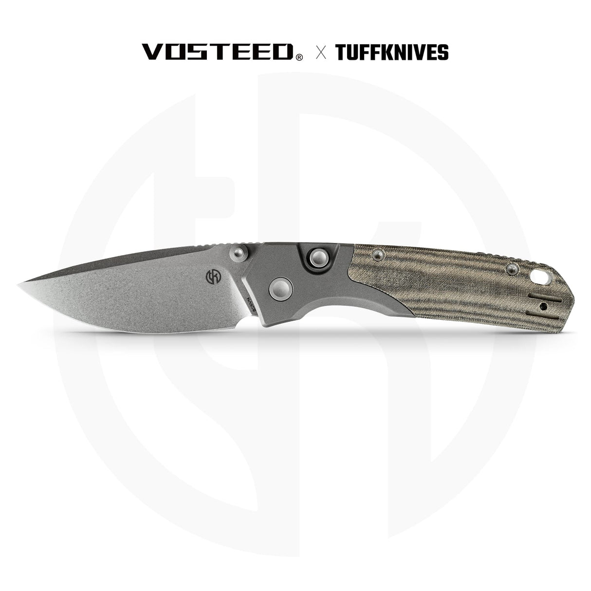 Psyop 299 | Green Micarta + Stonewash S35VN - A2220