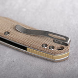 Psyop | Natural Norplex UltreX™ Micarta + Stonewash Elmax - A2210