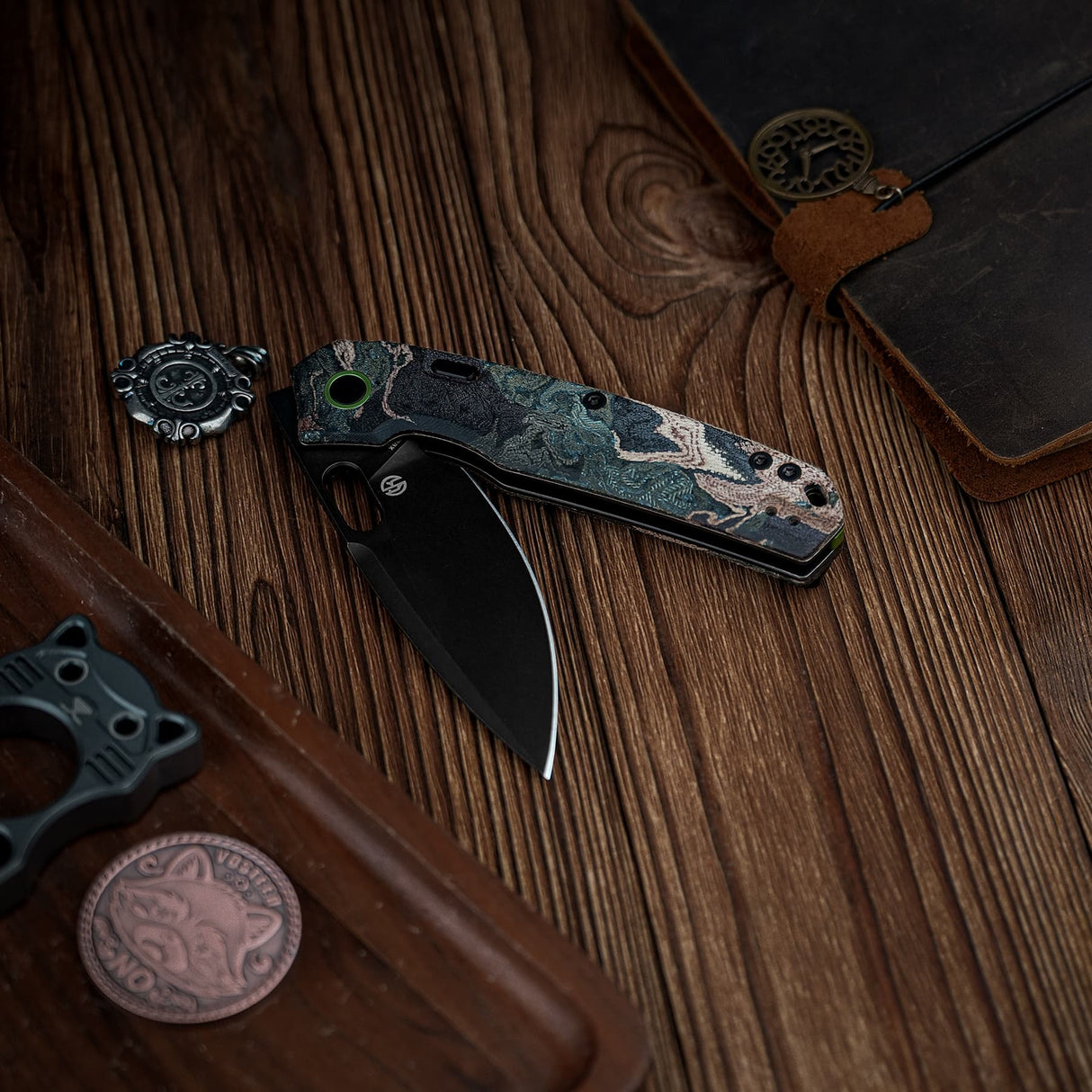 Psyop | Current Micarta + Blackwash Elmax - A2235