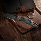 Psyop | Current Micarta + Blackwash Elmax - A2235