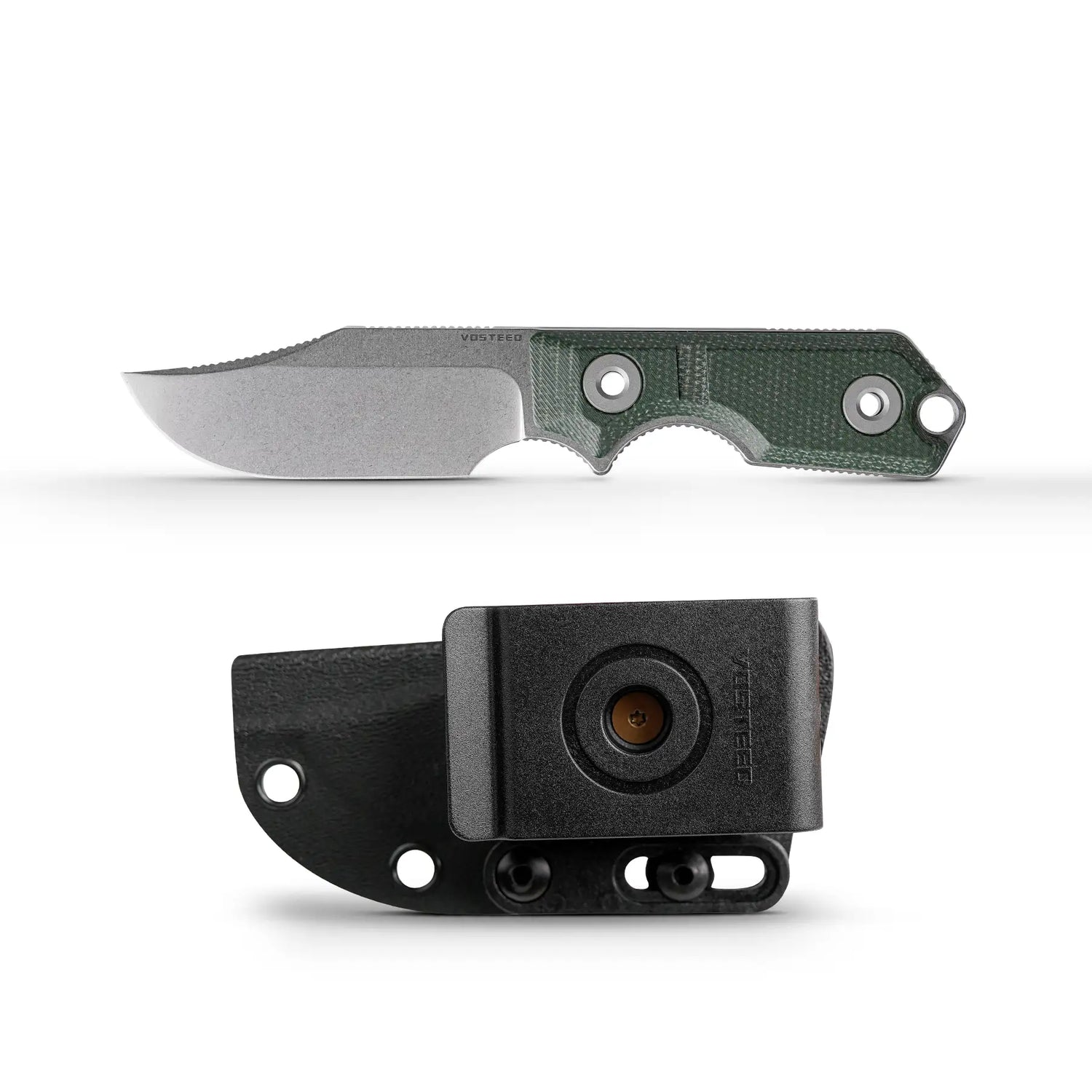 Quokka - Fixed Blade | Green Micarta + 14C289 - D0601