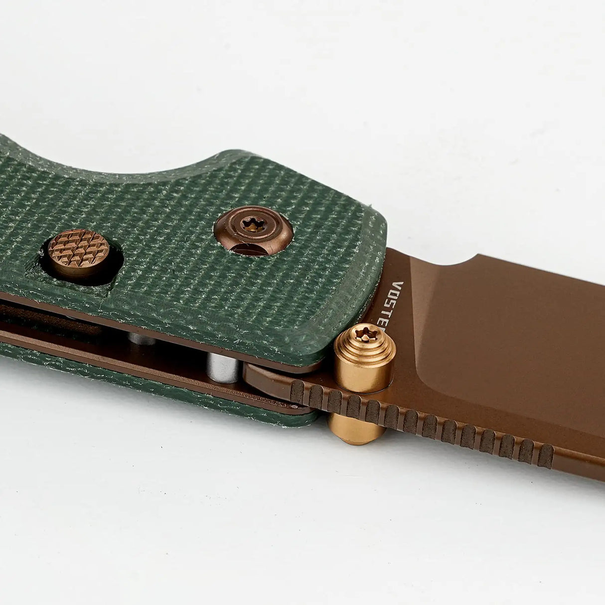 Raccoon 2.0 Top Liner Lock | Green Micarta + 14C28N Drop Point - A2907