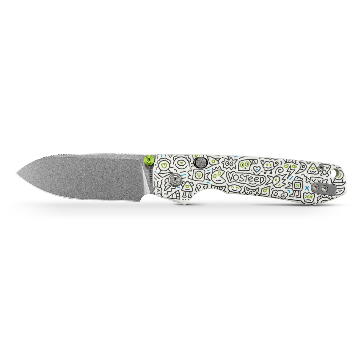 Raccoon 2.0 - Top Liner Lock | Doodle Monster™ White G10 + Satin 14C28N - A2933