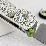 Raccoon 2.0 - Top Liner Lock | Doodle Monster™ White G10 + Satin 14C28N - A2933