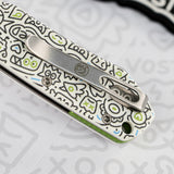 Raccoon 2.0 - Top Liner Lock | Doodle Monster™ White G10 + Satin 14C28N - A2933