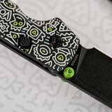 Raccoon 2.0 - Top Liner Lock | Doodle Monster™ Black G10 + Blackwash 14C28N - A2934
