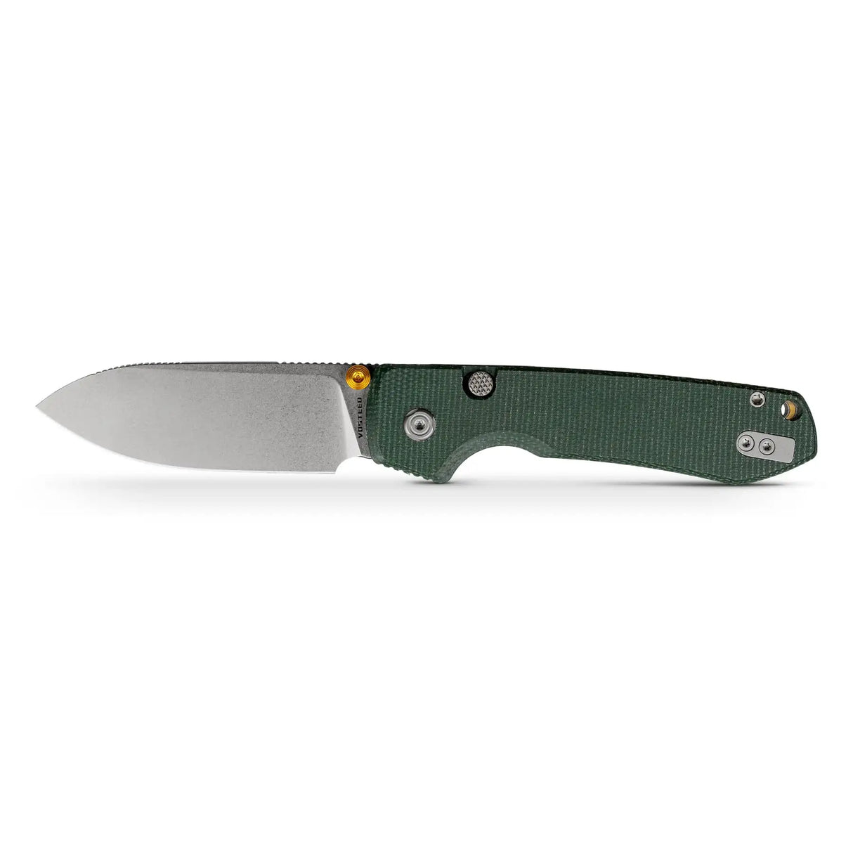Raccoon 2.0 - Top Liner Lock | Green Micarta + 14C28N Drop Point - A2904