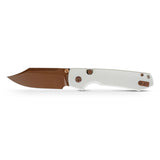 Raccoon 2.0 - Top Liner Lock | White G10 + 14C28N Bowie - A2925