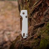 Raccoon 2.0 - Top Liner Lock | White G10 + 14C28N Bowie - A2925