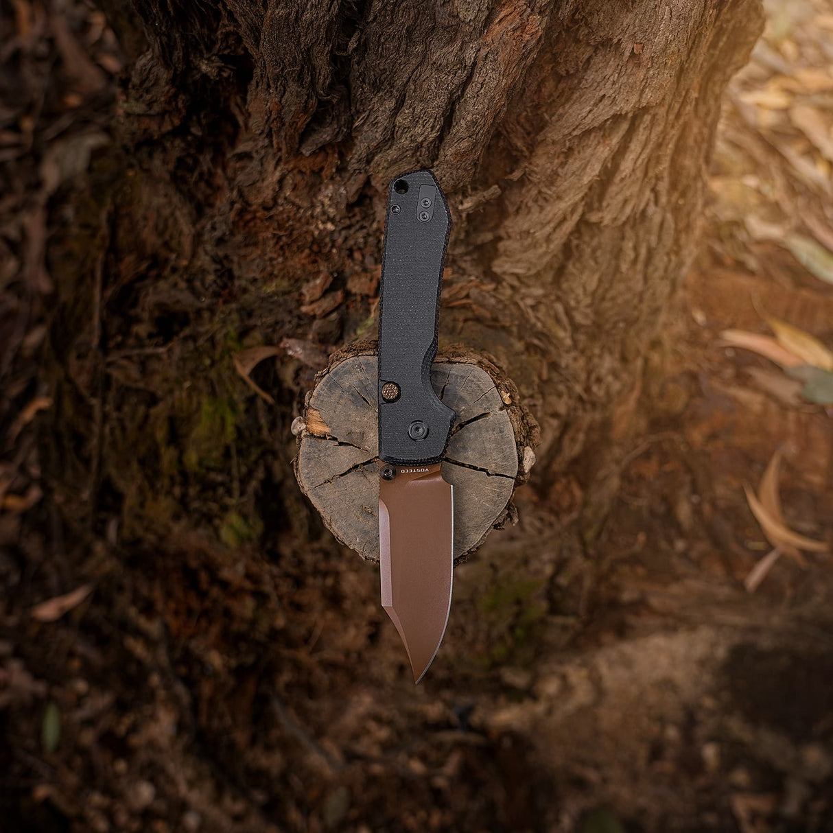 Raccoon 2.0 - Top Liner Lock | Black Micarta + 14C28N Bowie - A2926