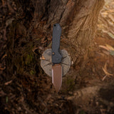 Raccoon 2.0 - Top Liner Lock | Black Micarta + 14C28N Bowie - A2926