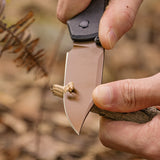 Raccoon 2.0 - Top Liner Lock | Black Micarta + 14C28N Bowie - A2926