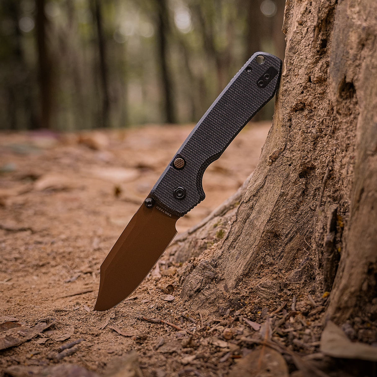 Raccoon 2.0 - Top Liner Lock | Black Micarta + 14C28N Bowie - A2926