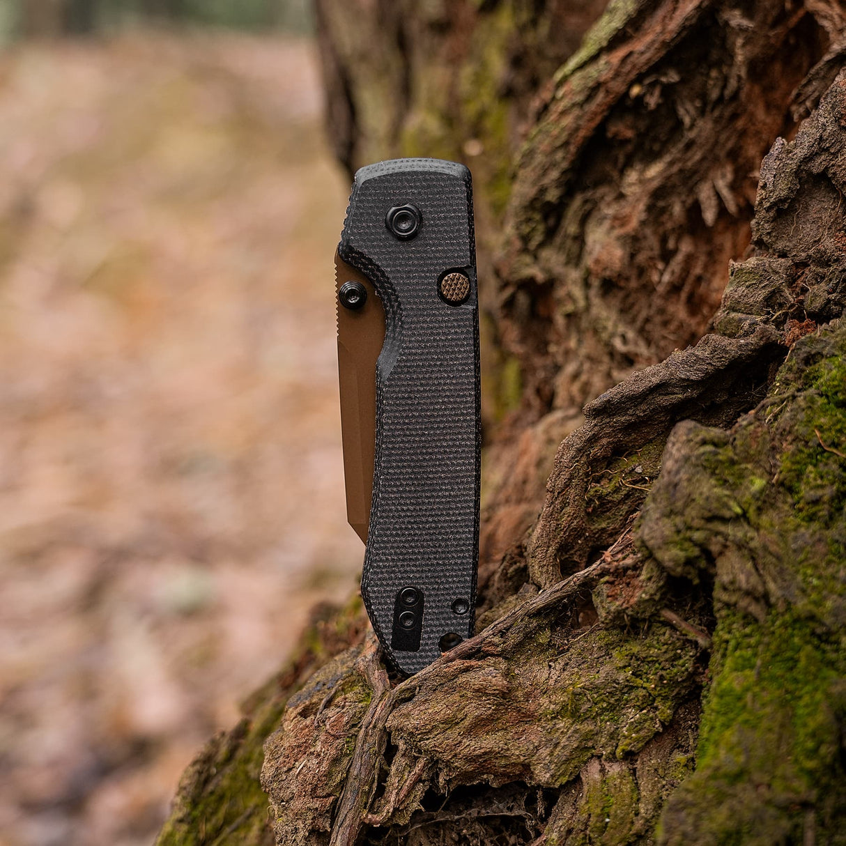 Raccoon 2.0 - Top Liner Lock | Black Micarta + 14C28N Bowie - A2926
