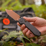 Raccoon 2.0 - Top Liner Lock | Black Micarta + 14C28N Bowie - A2926