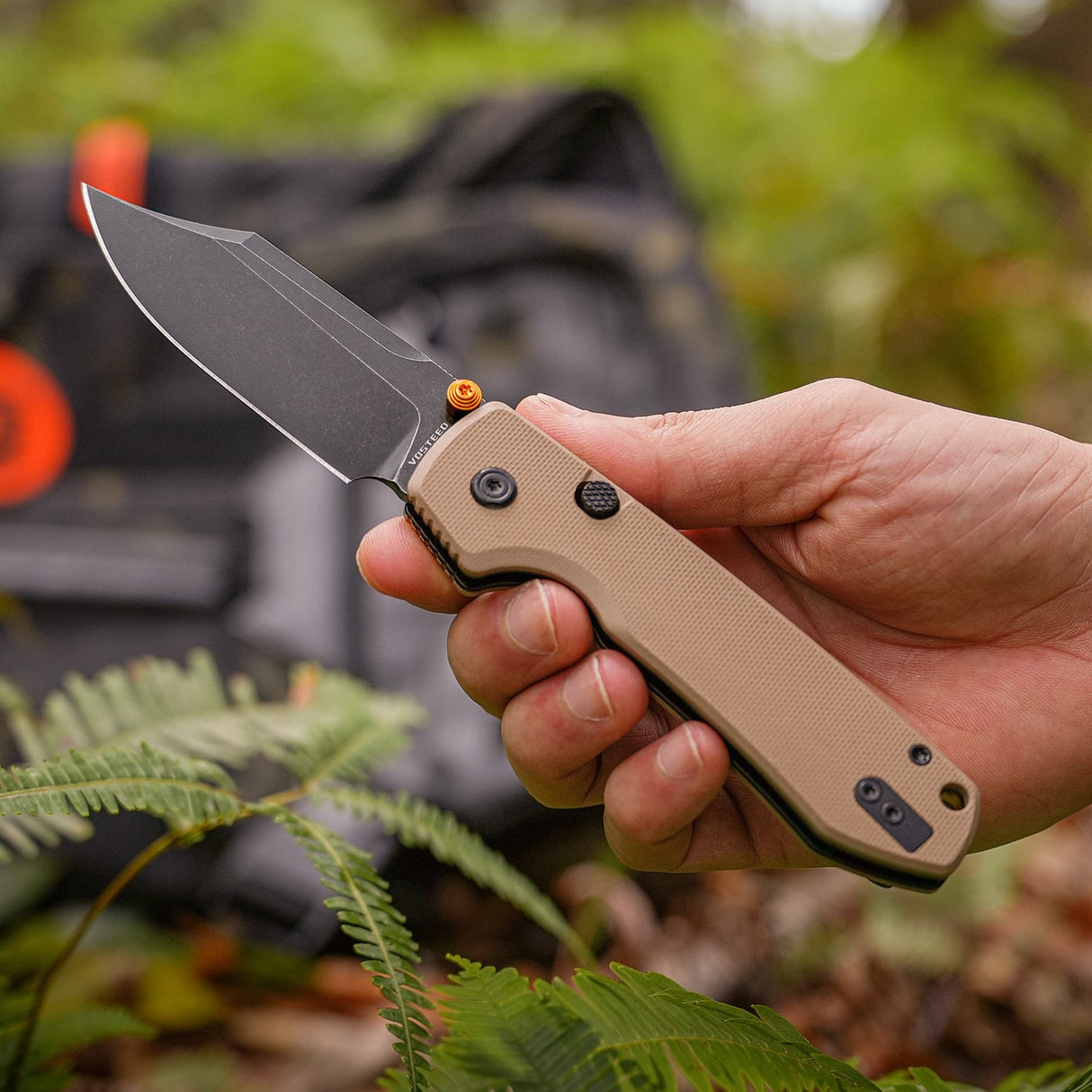 Raccoon 2.0 - Top Liner Lock | Sand G10 + 14C28N Bowie - A2927