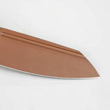 Raccoon 2.0 Top Liner Lock | Black Micarta + Copper Dune 14C28N Sheepsfoot - A2928