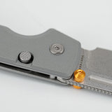 Raccoon 2.0 Top Liner Lock | Grey G10 + Stonewash 14C28N Sheepsfoot - A2930
