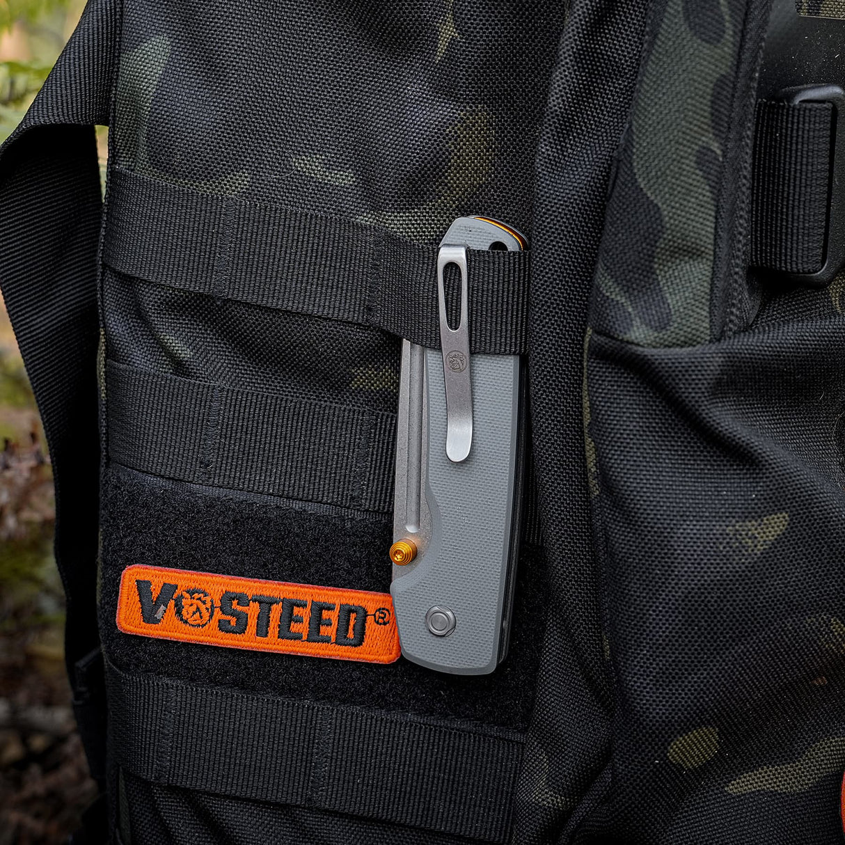 Raccoon 2.0 Top Liner Lock | Grey G10 + Stonewash 14C28N Sheepsfoot - A2930