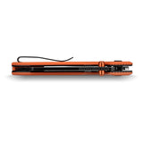 Raccoon 2.0 Top Liner Lock | Orange G10 + Blackwash 14C28N Sheepsfoot - A2931
