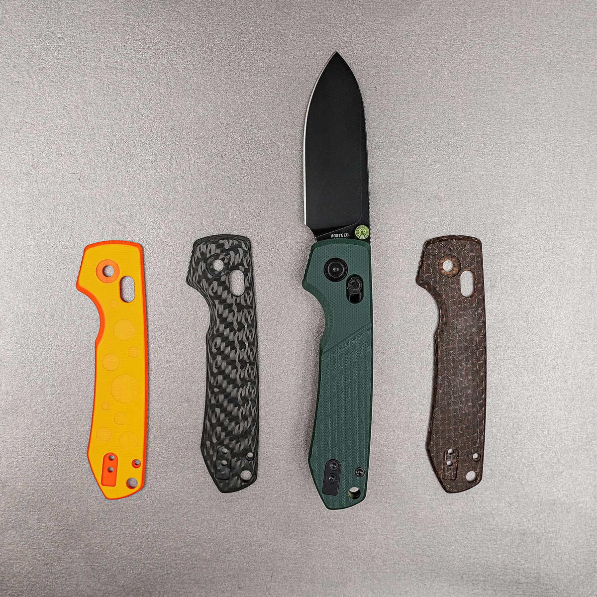 Raccoon Crossbar 2.0 ModSwap™ | Green G10 + Blackwash Nitro-V - A4902