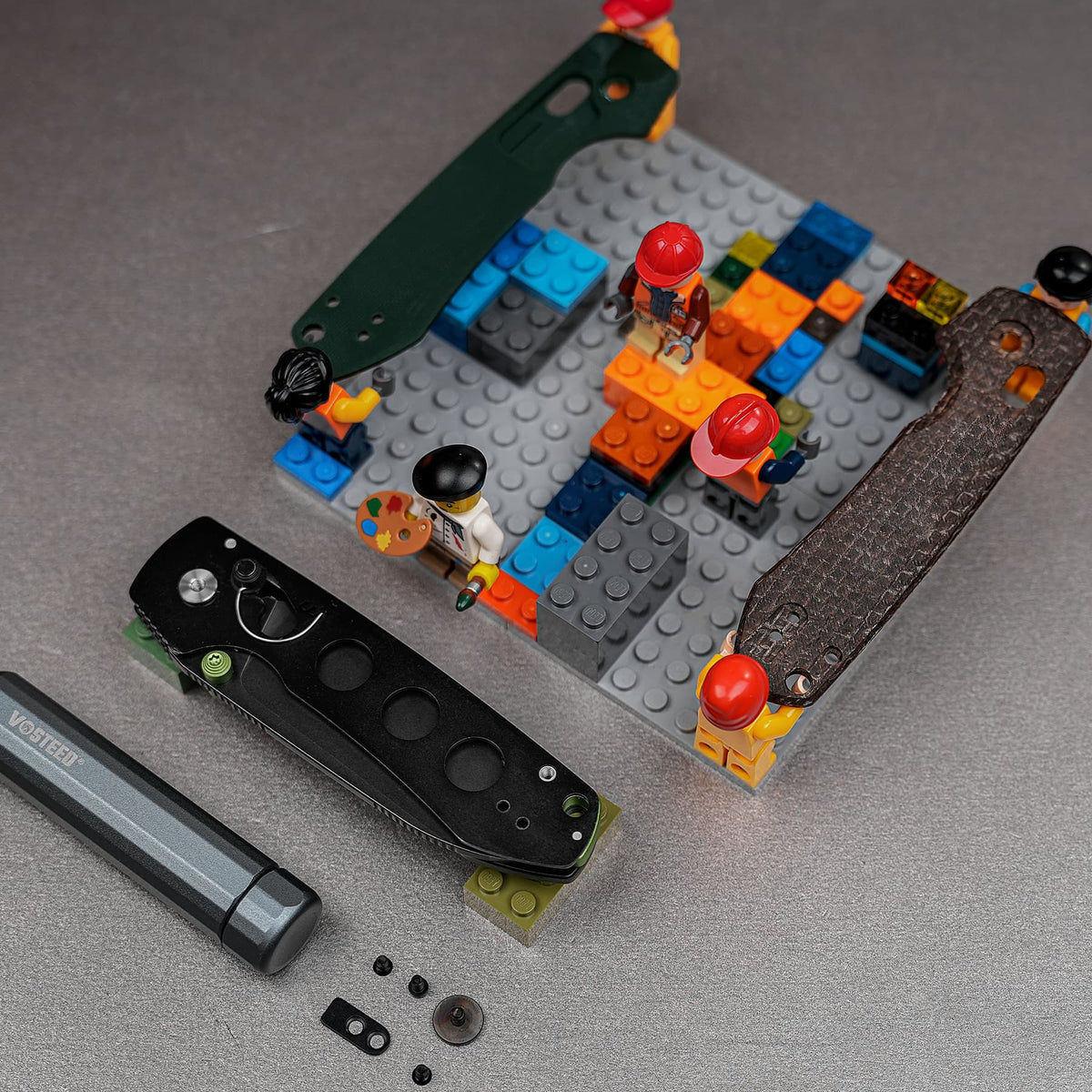 Raccoon Crossbar 2.0 ModSwap™ | Green G10 + Blackwash Nitro-V - A4902