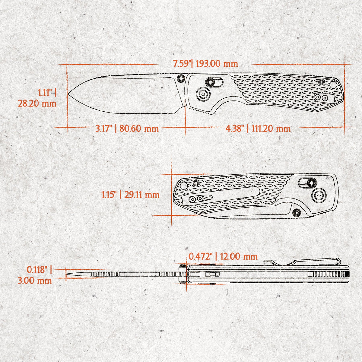 Raccoon Crossbar 2.0 ModSwap™ | Grey G10 + Satin Nitro-V - A4904