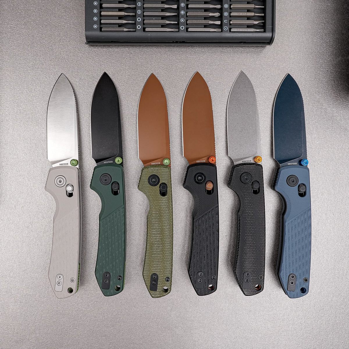 Raccoon Crossbar 2.0 ModSwap™ | Green Micarta + Copper Dune Nitro-V - A4905
