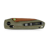 Raccoon Crossbar 2.0 ModSwap™ | Green Micarta + Copper Dune Nitro-V - A4905