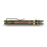 Raccoon Crossbar 2.0 ModSwap™ | Green Micarta + Copper Dune Nitro-V - A4905