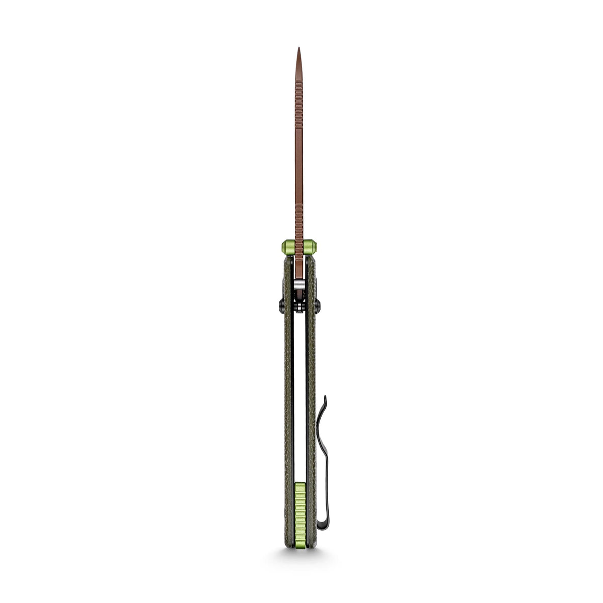 Raccoon Crossbar 2.0 ModSwap™ | Green Micarta + Copper Dune Nitro-V - A4905