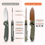 Raccoon Crossbar 2.0 ModSwap™ | Green Micarta + Copper Dune Nitro-V - A4905
