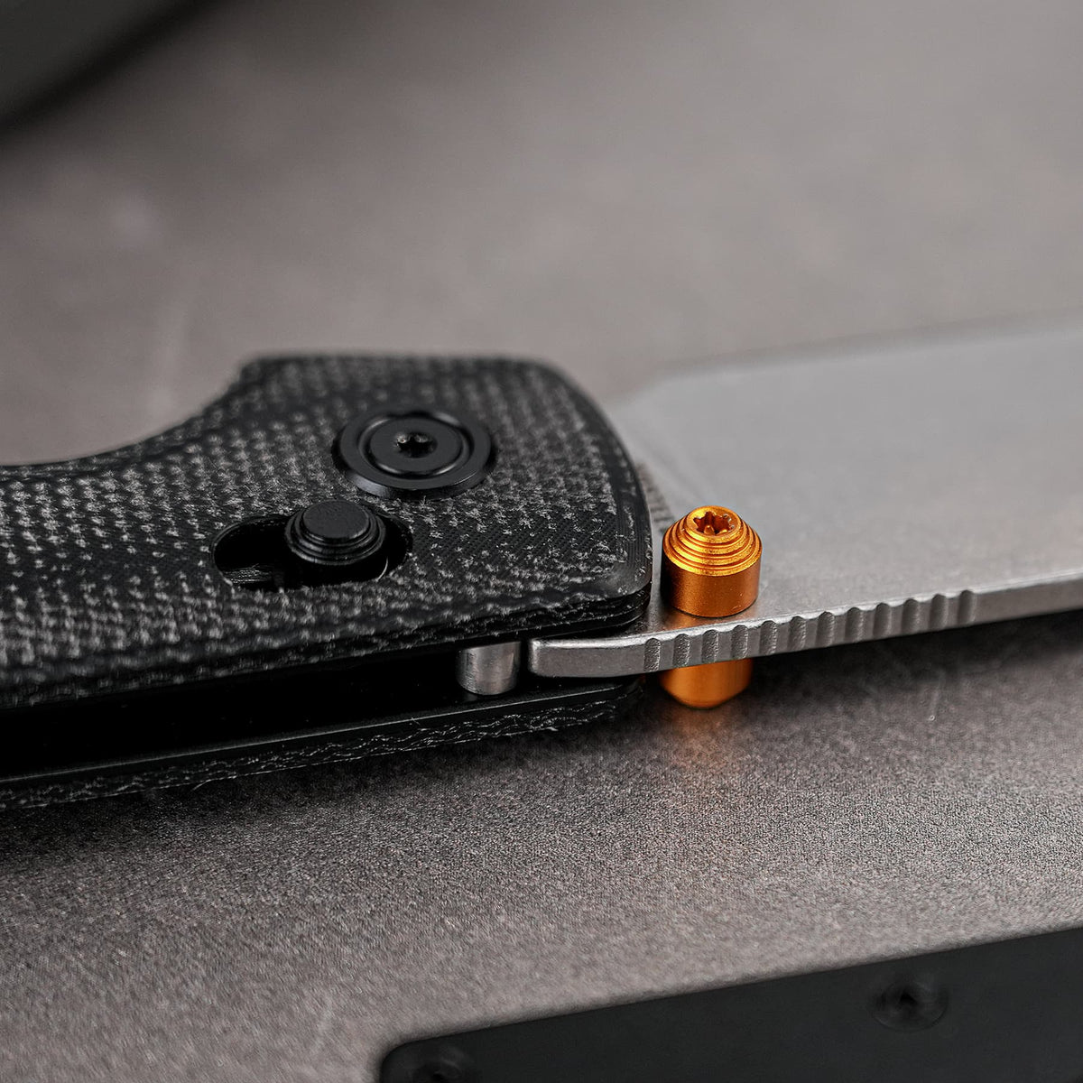 Raccoon Crossbar 2.0 ModSwap™  | Black Micarta + Stonewash Nitro-V - A4906