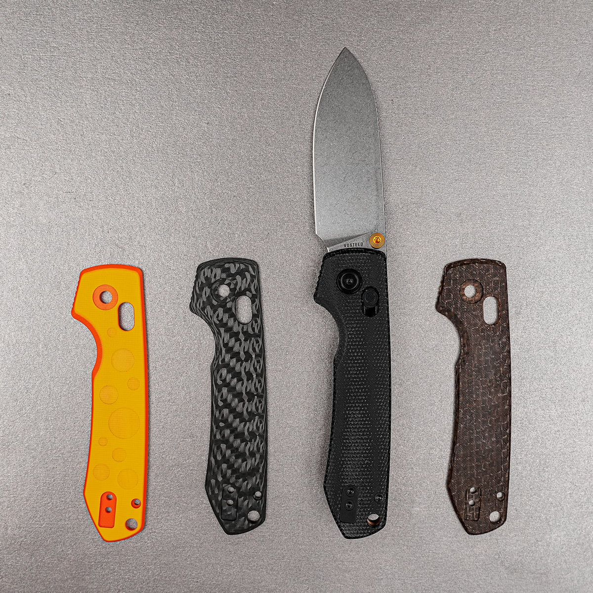 Raccoon Crossbar 2.0 ModSwap™  | Black Micarta + Stonewash Nitro-V - A4906