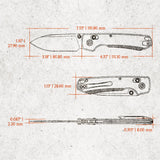 Raccoon TiSlim™ | Grey Ti + Satin 154CM